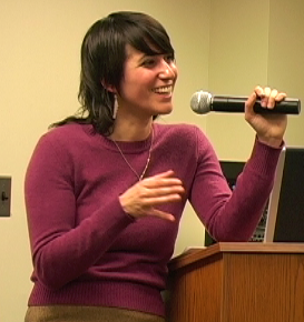 Author Sara Marcus speaks at the University about her book “Girls to the Front”
