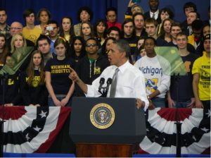 Footage of President Obama’s Higher Education Speech