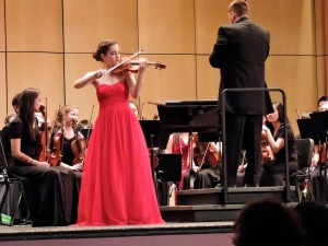 Emma Sandberg, who played Jean Sibelius’ “Violin Concerto in D minor, Op. 47” 