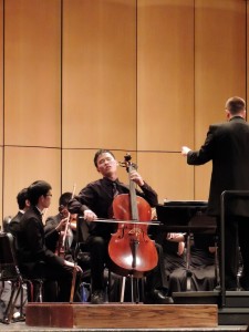 Jin Nakamura, who played Edward Elgar’s “Cello Concerto in E minor Op. 85” 