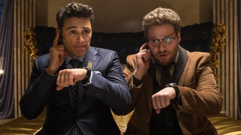 James Franco and Seth Rogen pose in "The Interview".