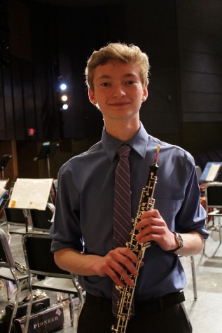 Alex Maynard, who played Vaughan Williams’ “Concerto in A minor for Oboe and Strings” 