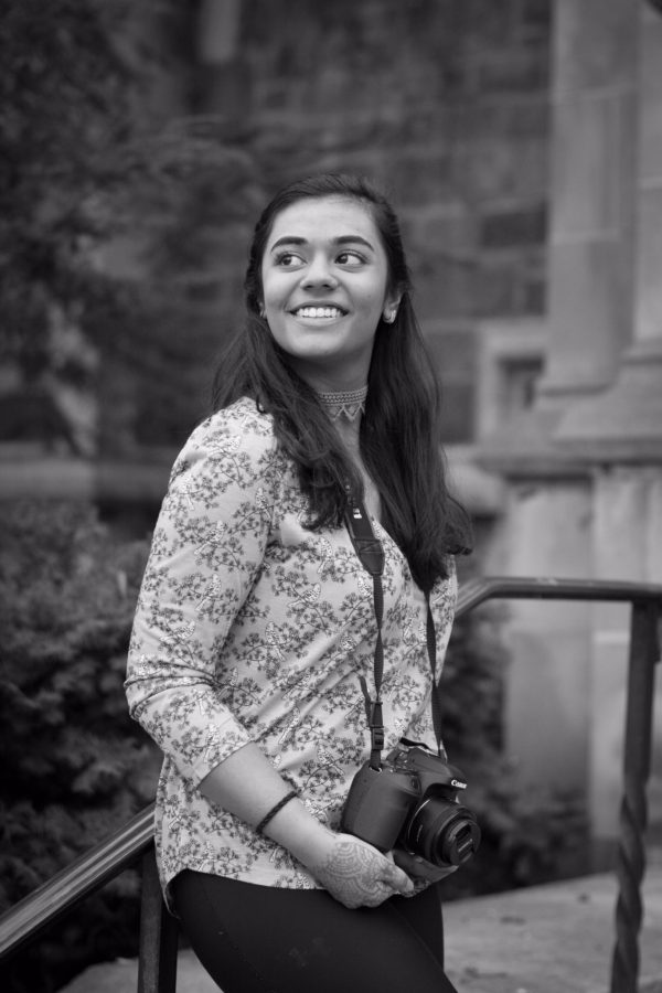 Anurima+Kumar+is+photographed+by+Oleg+Milhans+on+the+University+of+Michigan+campus+where+she+attends.+However%2C+she+tends+to+spend+more+time+behind+the+camera%2C+as+she+runs+her+own+photography+business%2C+Anurima+Kumar+Photography.+Officially+started+in+2015%2C+Kumar+has+taken+photos+ranging+from+Indian+classical+dance+performances+to+jazz+concerts+at+The+Ark.+
