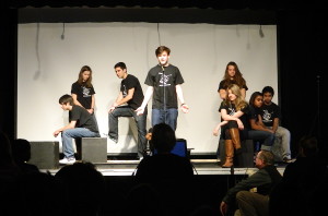 Tuned In Performs for 8th Graders at Connect With Community 2012