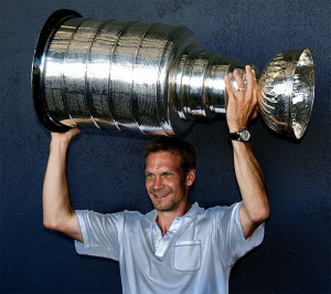 Lidstrom with the Stanley Cup
