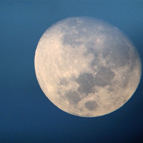 The Moon on Friday, February 19th, captured by Grace Koepele.